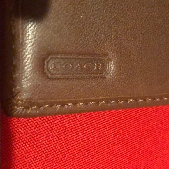 🟡COACH Signature Canvas Trifold Wallet - Picture 4 of 4